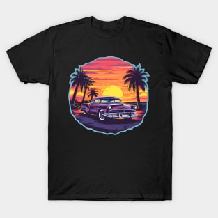 Classic Car at Sunset T-Shirt